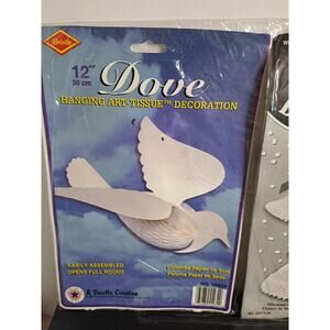 Beistle 12" Hanging art decorations Dove